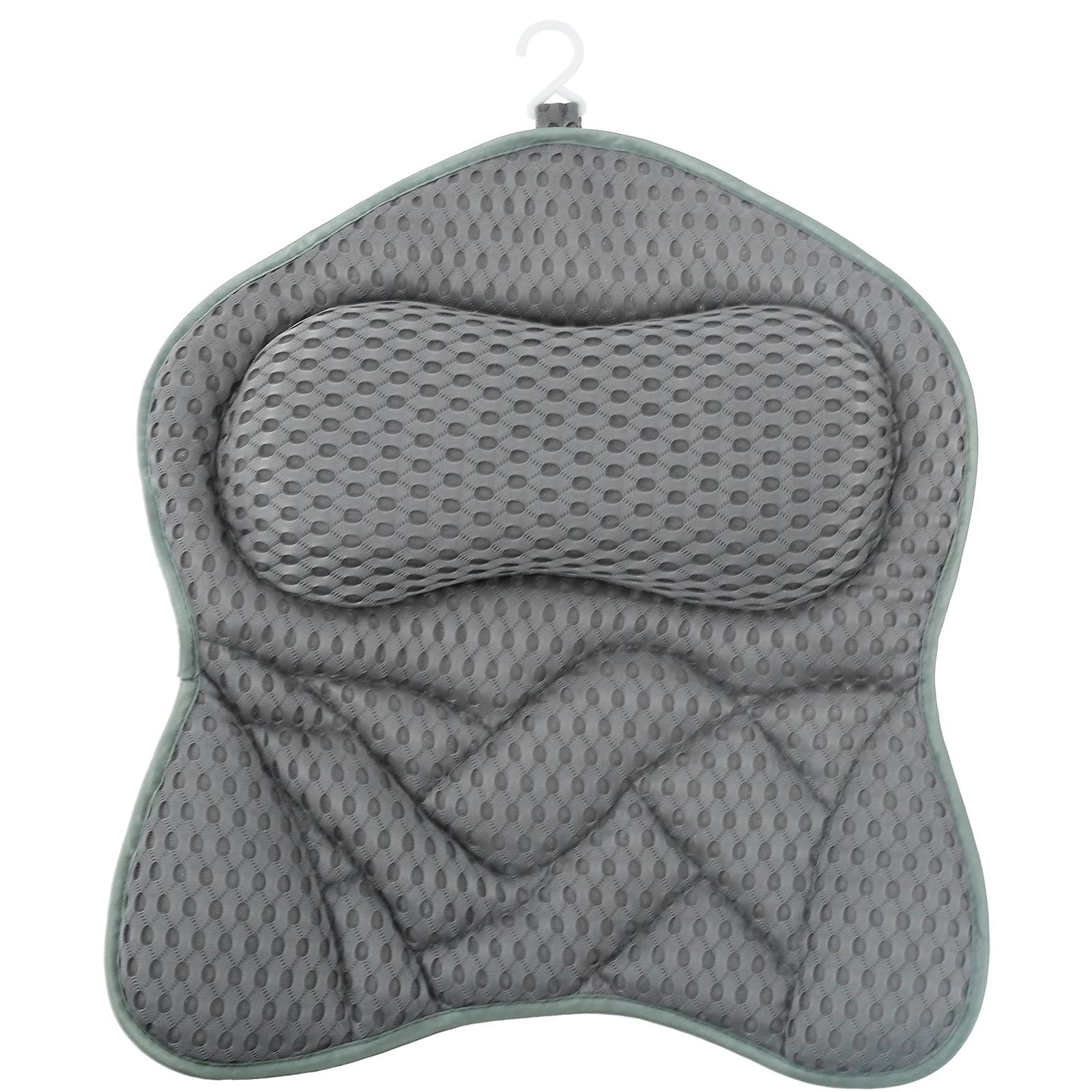 Подушка для ванни для підтримки шиї та спини з протиковзкими присосками, м яка масажна подушка-мат для спа, подушка для ванни чорний
Подушка для ванни для підтримки шиї та спини з протиковзкими присосками, м яка масажна подушка-мат для спа, подушка для ванни чорний