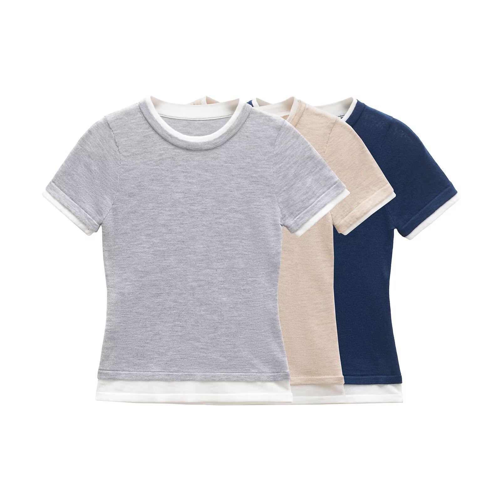 Spring 2025 Women s Double Collar Patchwork Slim Fit Shoulder-Slimming Top Large сірий колір
Spring 2025 Women s Double Collar Patchwork Slim Fit Shoulder-Slimming Top Large сірий колір