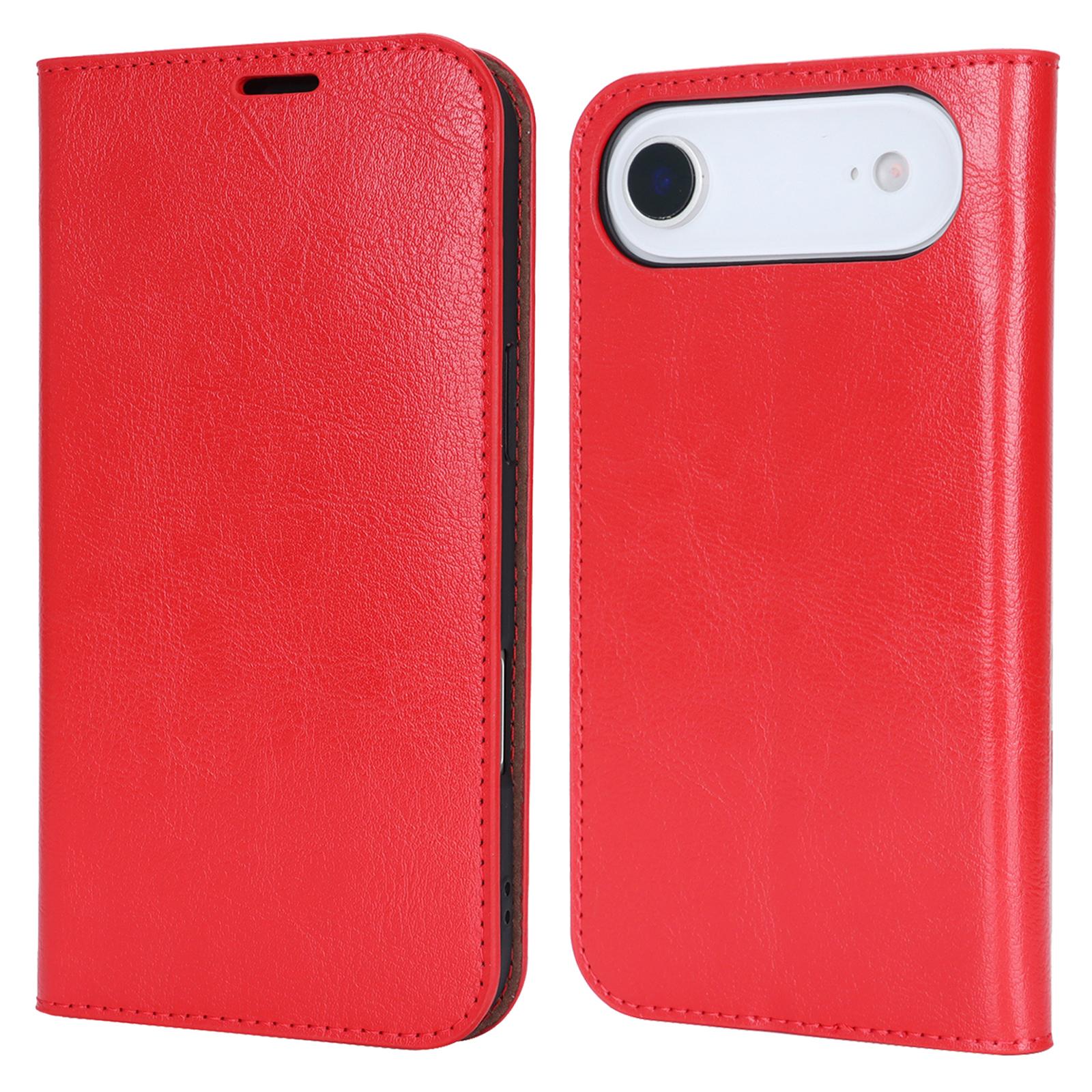For iPhone 17 Air Case Crazy Horse Texture Split Leather Wallet Phone Cover Red
For iPhone 17 Air Case Crazy Horse Texture Split Leather Wallet Phone Cover Red