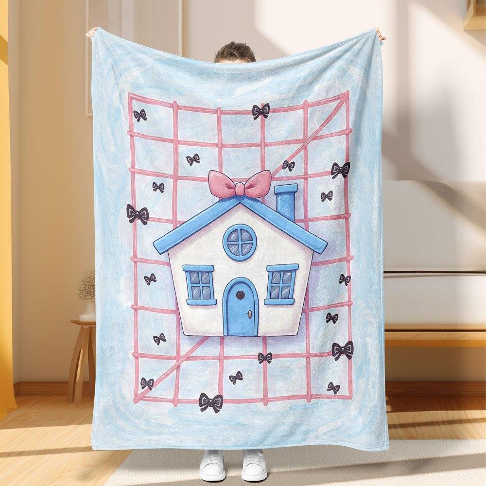 Blue and pink patterns blue and pink house designs suitable for fourseason blankets beds sofas or travel items Giving gifts 75x100cm (30x40inch)
Blue and pink patterns blue and pink house designs suitable for fourseason blankets beds sofas or travel items Giving gifts 75x100cm (30x40inch)