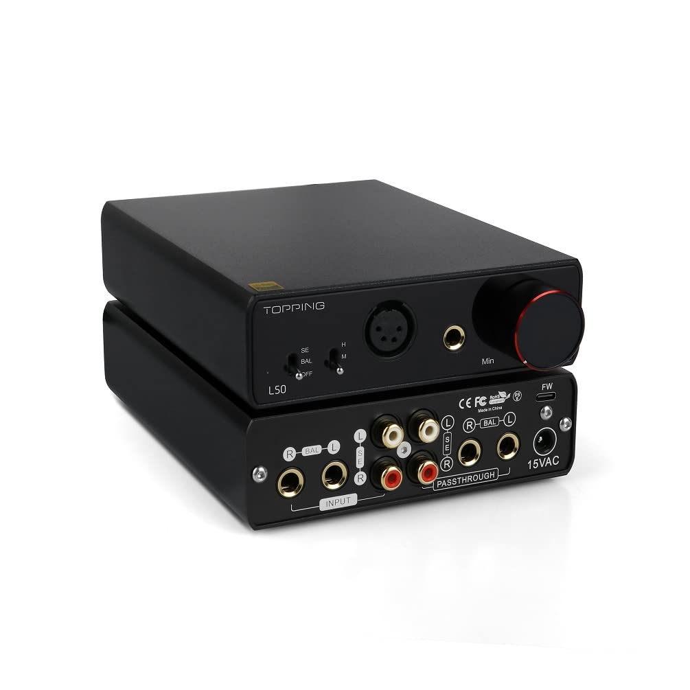 TOPPING L50 Усилитель для наушников NFCA HiFi Вход Домашний аудиоусилитель Настольный переключатель усиления 2-канальный усилитель Автомобильная аудиосистема SE/BAL (черный)
TOPPING L50 Усилитель для наушников NFCA HiFi Вход Домашний аудиоусилитель Настольный переключатель усиления 2-канальный усилитель Автомобильная аудиосистема SE/BAL (черный)