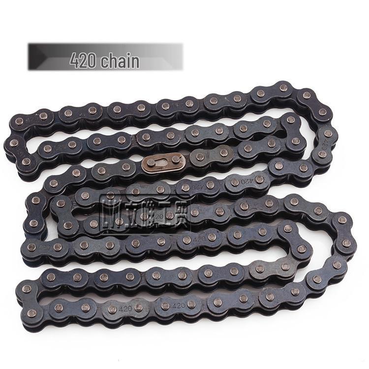 High-Performance Off-Road 420 Chain Kit for 50-110cc Motorcycles & ATVs Model 420, 104 Links
High-Performance Off-Road 420 Chain Kit for 50-110cc Motorcycles & ATVs Model 420, 104 Links