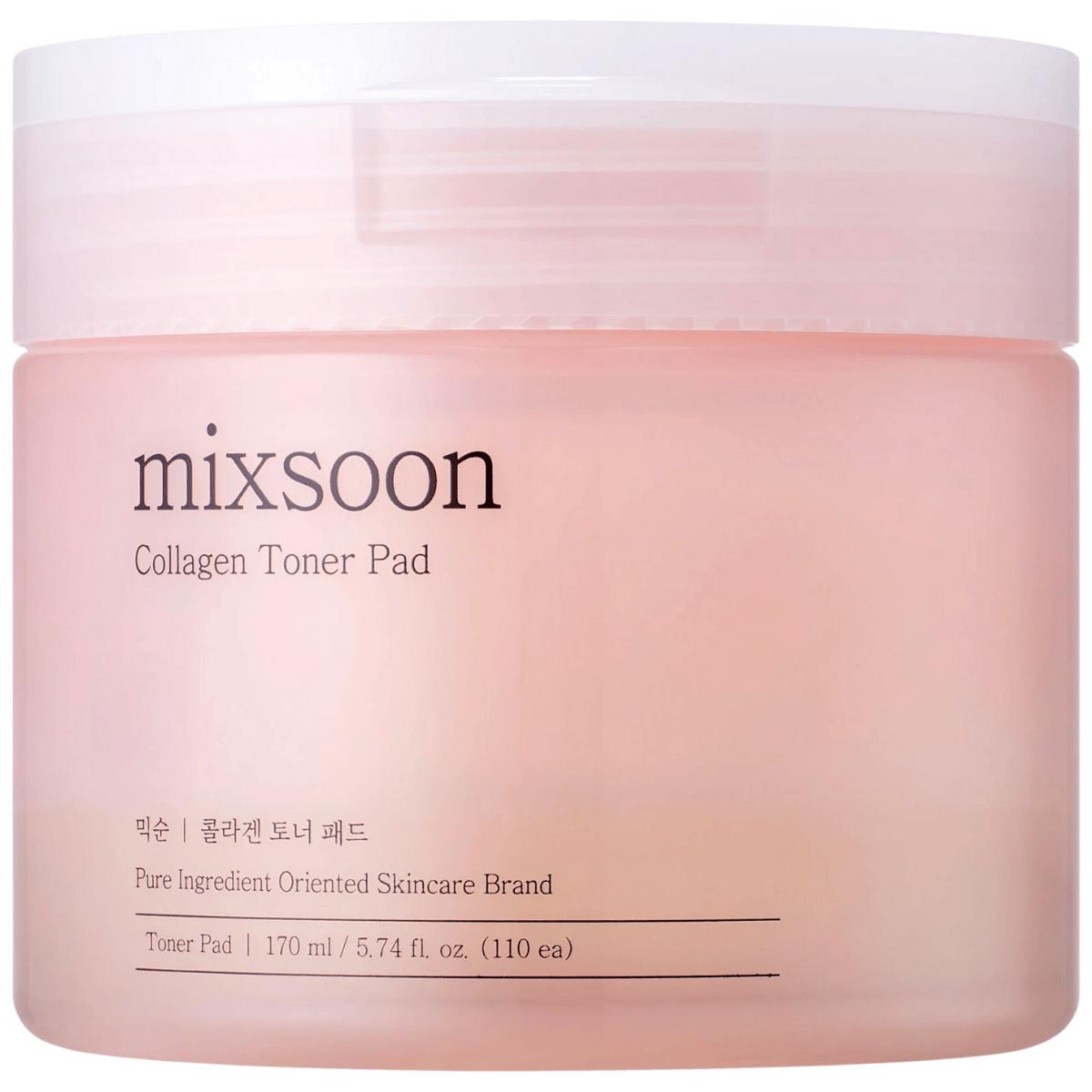 MIXSOON - Collagen Toner Pad, 110 шт тонізуючі подушечки для обличчя з колагеном
MIXSOON - Collagen Toner Pad, 110 шт тонізуючі подушечки для обличчя з колагеном