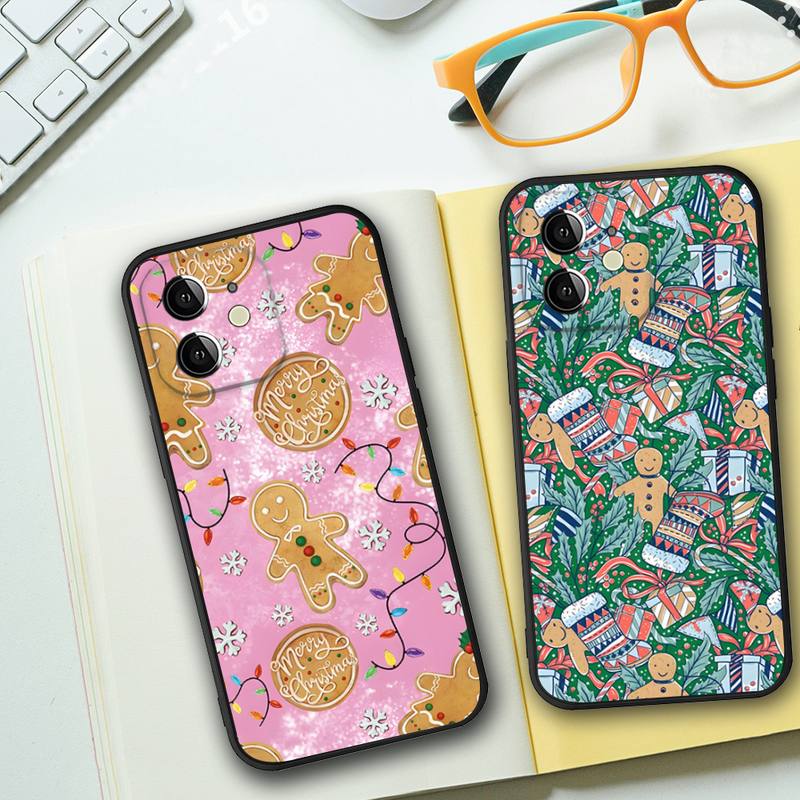 Gingerbread And Holly Phone Case For Iphone 14 13 12 11 Pro Max Mini Xs X Xr 7 8 6 Plus Se 2020 Black Soft Silicone Cover
Gingerbread And Holly Phone Case For Iphone 14 13 12 11 Pro Max Mini Xs X Xr 7 8 6 Plus Se 2020 Black Soft Silicone Cover