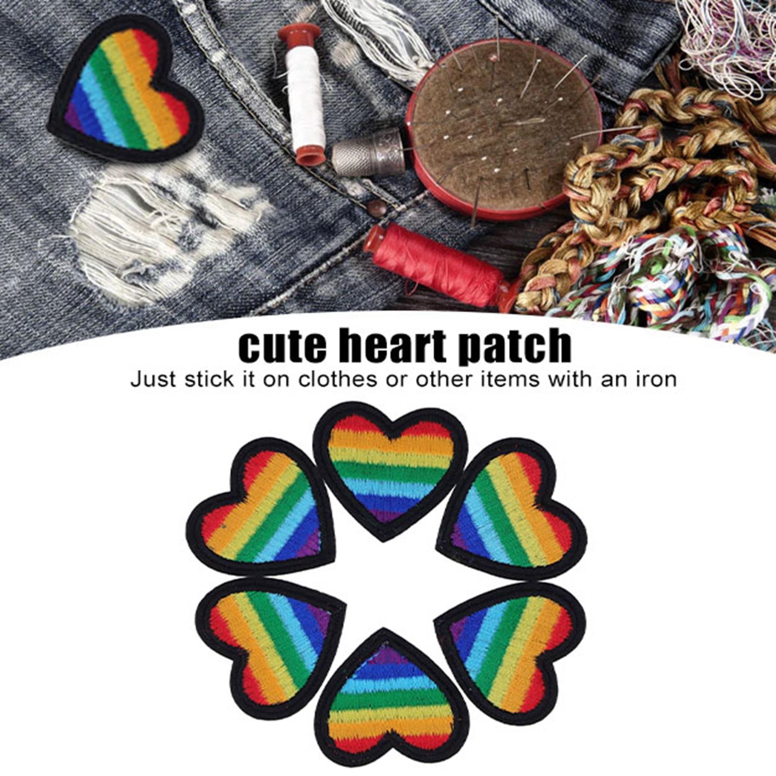 6 Pcs Heart Patches Heart Shape Patches Decoration for Sewing Embroidery Clothing Repair
6 Pcs Heart Patches Heart Shape Patches Decoration for Sewing Embroidery Clothing Repair