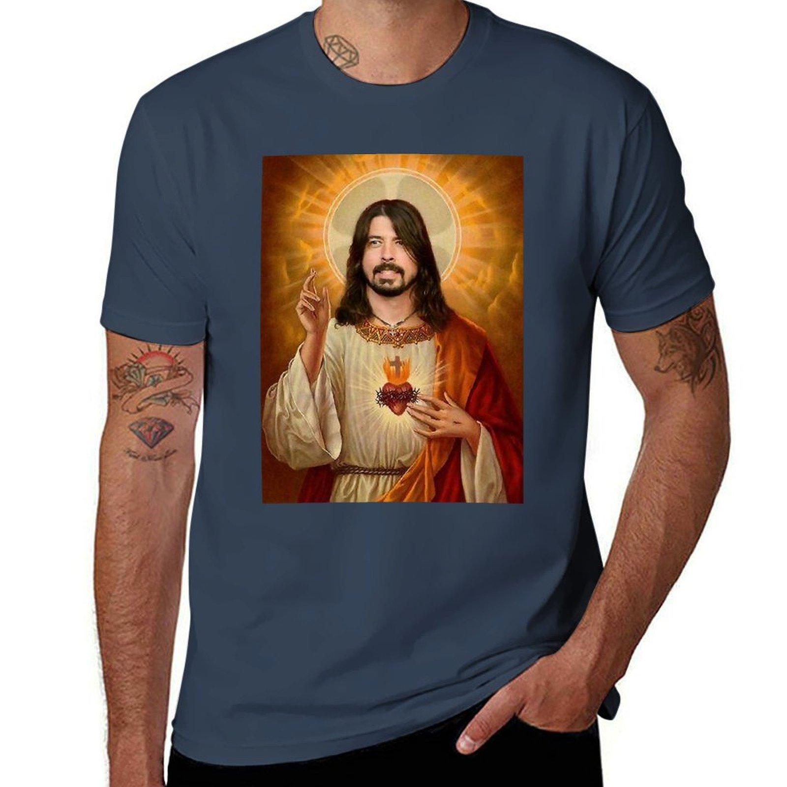 Dave Grohl Jesus T-Shirt summer clothes boys animal print mens t shirts XL
Dave Grohl Jesus T-Shirt summer clothes boys animal print mens t shirts XL