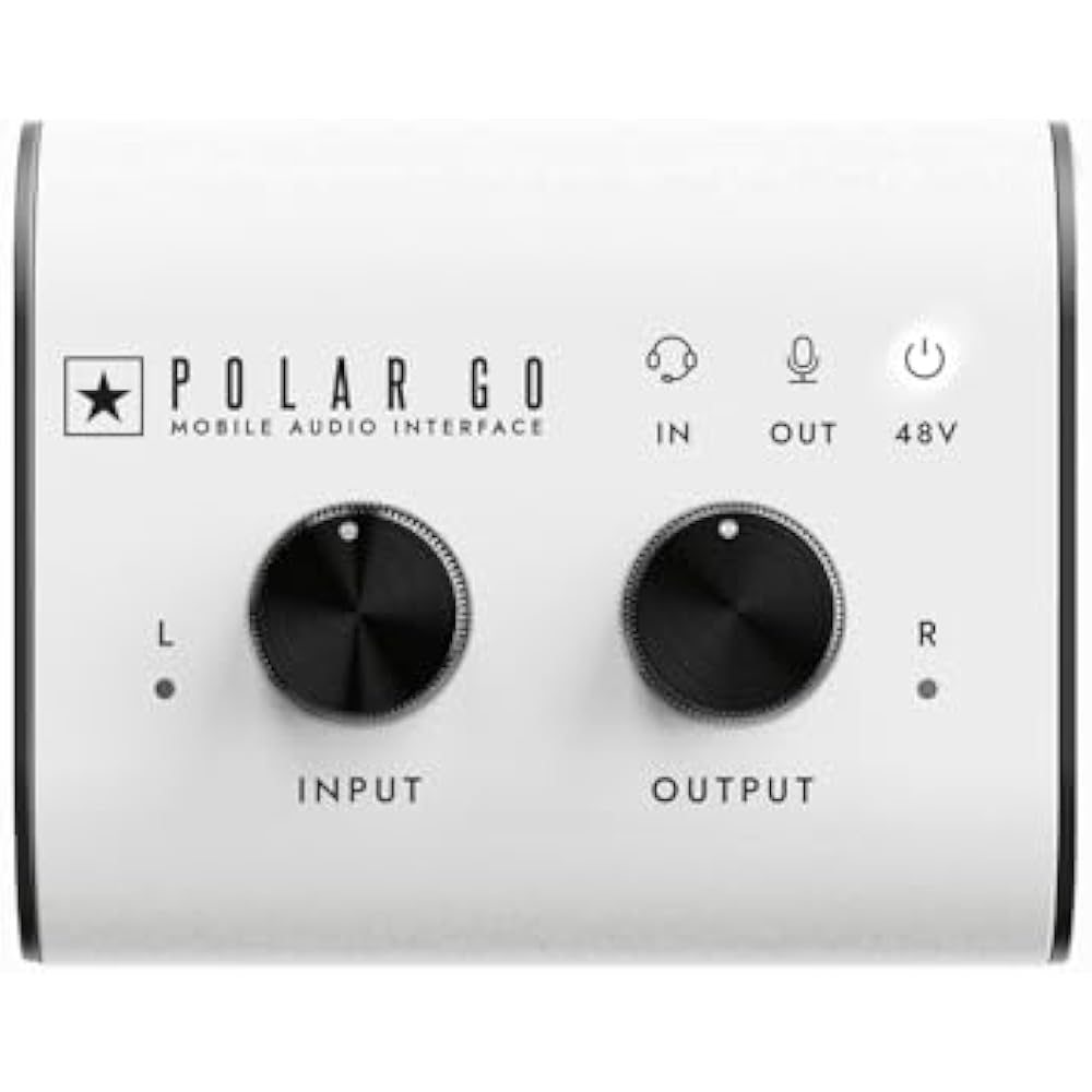 Blackstar Blackstar Portable Audio Interface Polar GO Built-in Stereo Microphone/USB-C Powered & ...
Blackstar Blackstar Portable Audio Interface Polar GO Built-in Stereo Microphone/USB-C Powered & ...