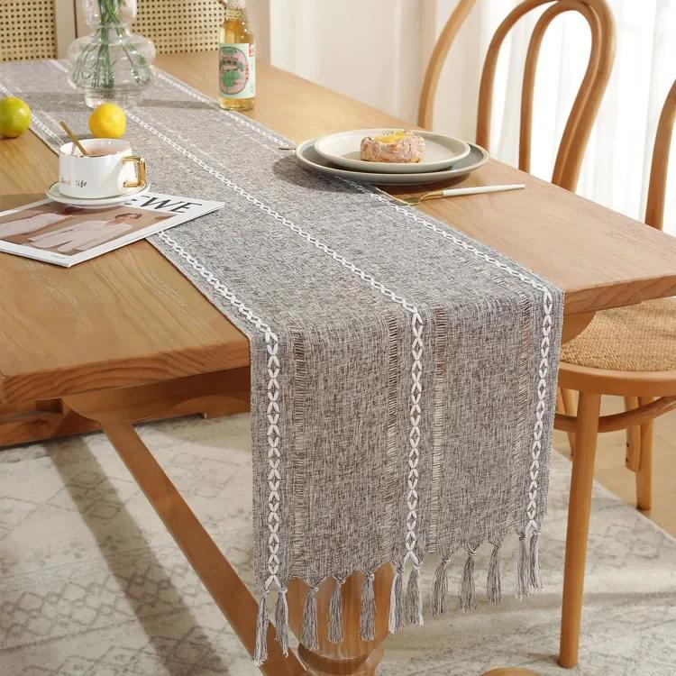 Rustic Farmhouse Style Linen Table Runner, Boho Handmade Tassel, Embroidered Table Runners for Party, Wedding and Dining Decor (Brown,jacquard&33x160cm) коричневий
Rustic Farmhouse Style Linen Table Runner, Boho Handmade Tassel, Embroidered Table Runners for Party, Wedding and Dining Decor (Brown,jacquard&33x160cm) коричневий