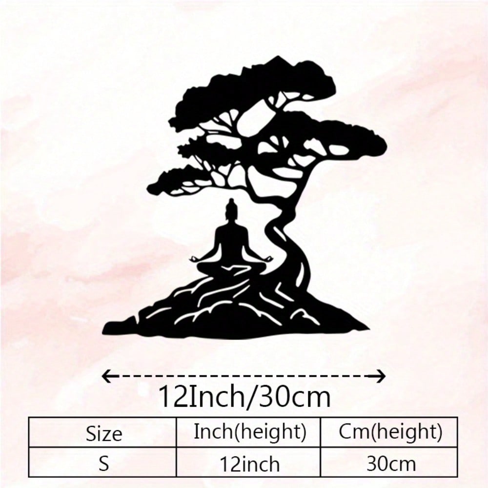 Buddha Bonsai Metal Wall Art Vintage Iron Weather Resistant Meditation Yoga Decor Spiritual Gift
Buddha Bonsai Metal Wall Art Vintage Iron Weather Resistant Meditation Yoga Decor Spiritual Gift