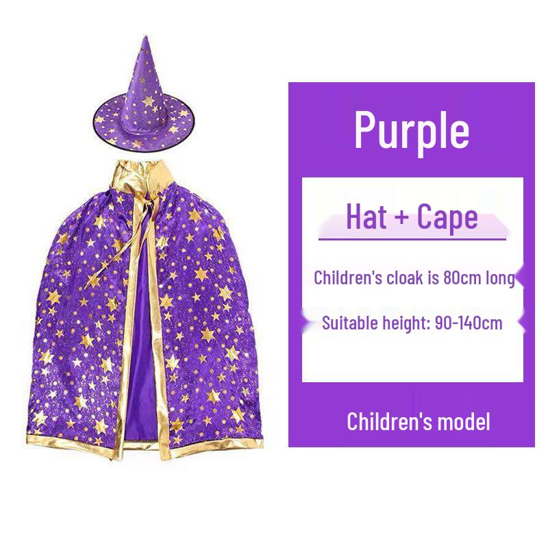 Детская накидка Хэллоуинской ведьмы/волшебника для косплея и сценических выступлений One Size
Детская накидка Хэллоуинской ведьмы/волшебника для косплея и сценических выступлений One Size