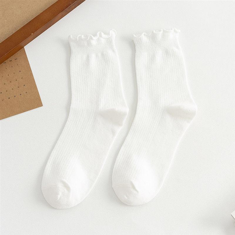 Summer thin casual cute trendy ruffle edge cotton socks, mid-calf socks for women Average Size белый
Summer thin casual cute trendy ruffle edge cotton socks, mid-calf socks for women Average Size белый