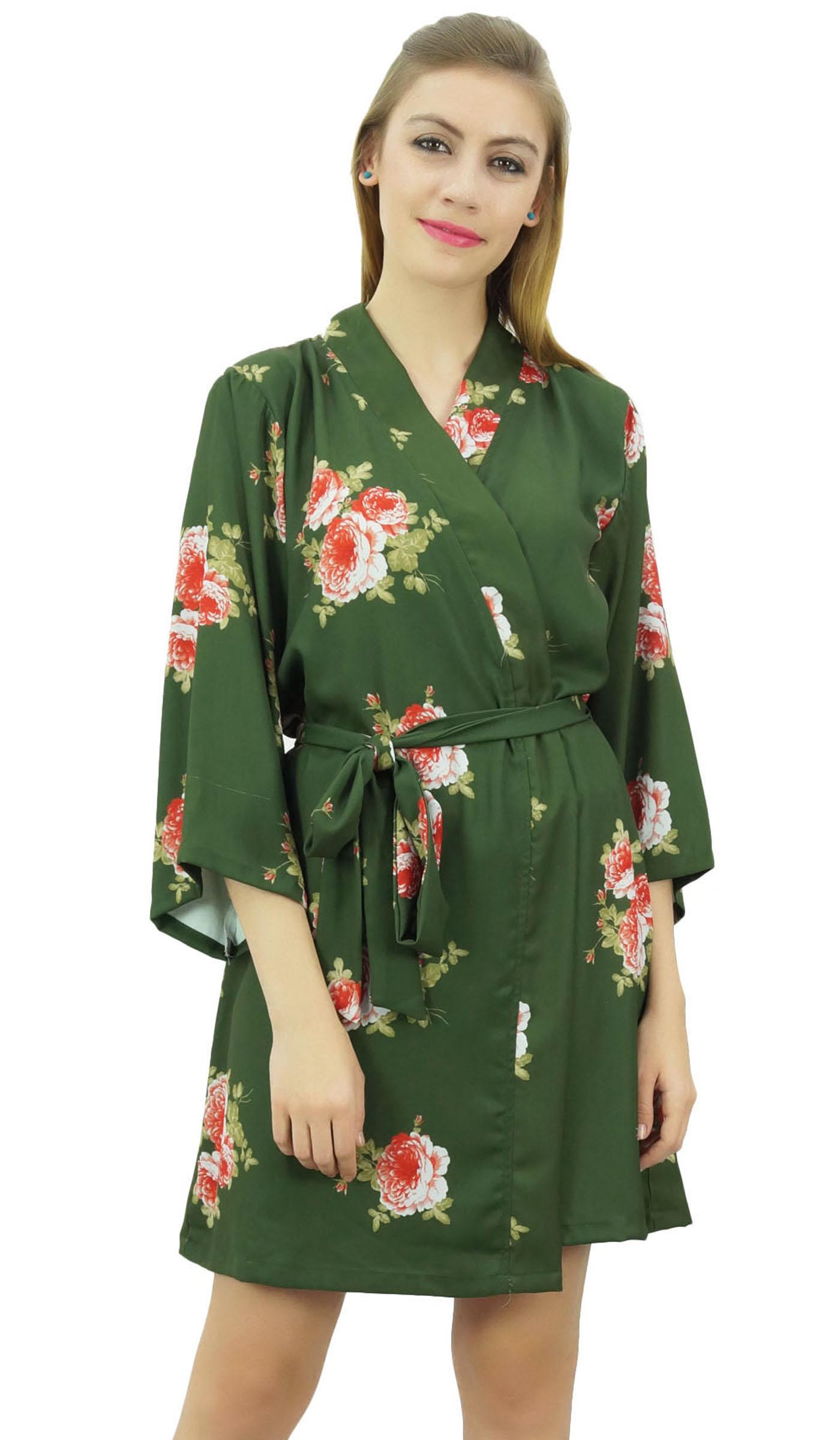 Bimba Жіночий халат подружки нареченої жоржет з квітковим принтом, зелена обмотка-10 8 зелений
Bimba Жіночий халат подружки нареченої жоржет з квітковим принтом, зелена обмотка-10 8 зелений