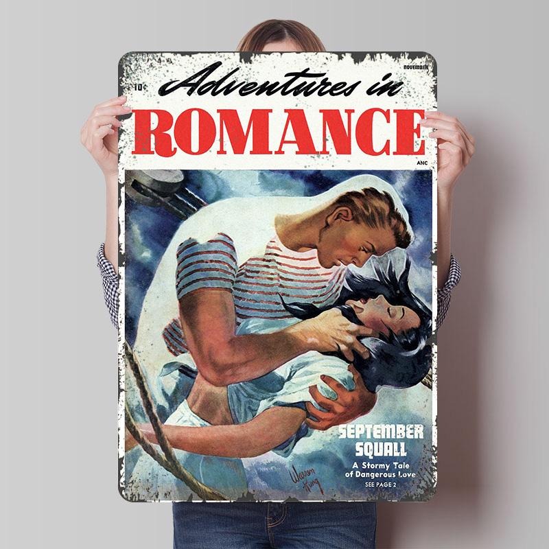 ADVENTURES IN ROMANCE Tinplate Poster Customized Wall Art Vintage Retro Metal Signs for Gaming Room Decoration At Home Wand Deko 7.9x11.8In(20x30cm)
ADVENTURES IN ROMANCE Tinplate Poster Customized Wall Art Vintage Retro Metal Signs for Gaming Room Decoration At Home Wand Deko 7.9x11.8In(20x30cm)