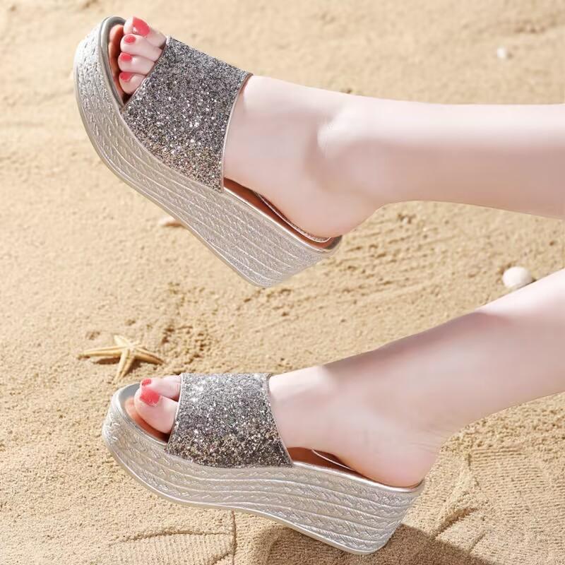 Round head slippers women s thick-soled wedge heel outer wear summer new fashion muffin flat-bottomed one-word sandals women s shoes 35 чорний
Round head slippers women s thick-soled wedge heel outer wear summer new fashion muffin flat-bottomed one-word sandals women s shoes 35 чорний
