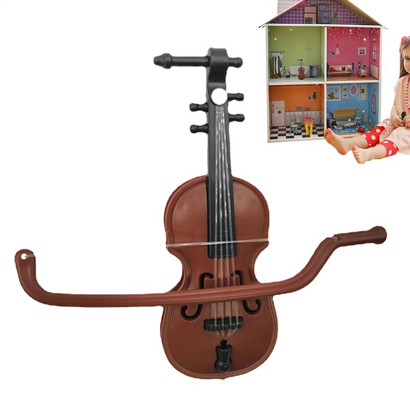 Mini Violins Ornament Miniature Violins Model with Stand for CASE Dollhouse for Home Desktop Decoration Musical Instrument кавовий
Mini Violins Ornament Miniature Violins Model with Stand for CASE Dollhouse for Home Desktop Decoration Musical Instrument кавовий