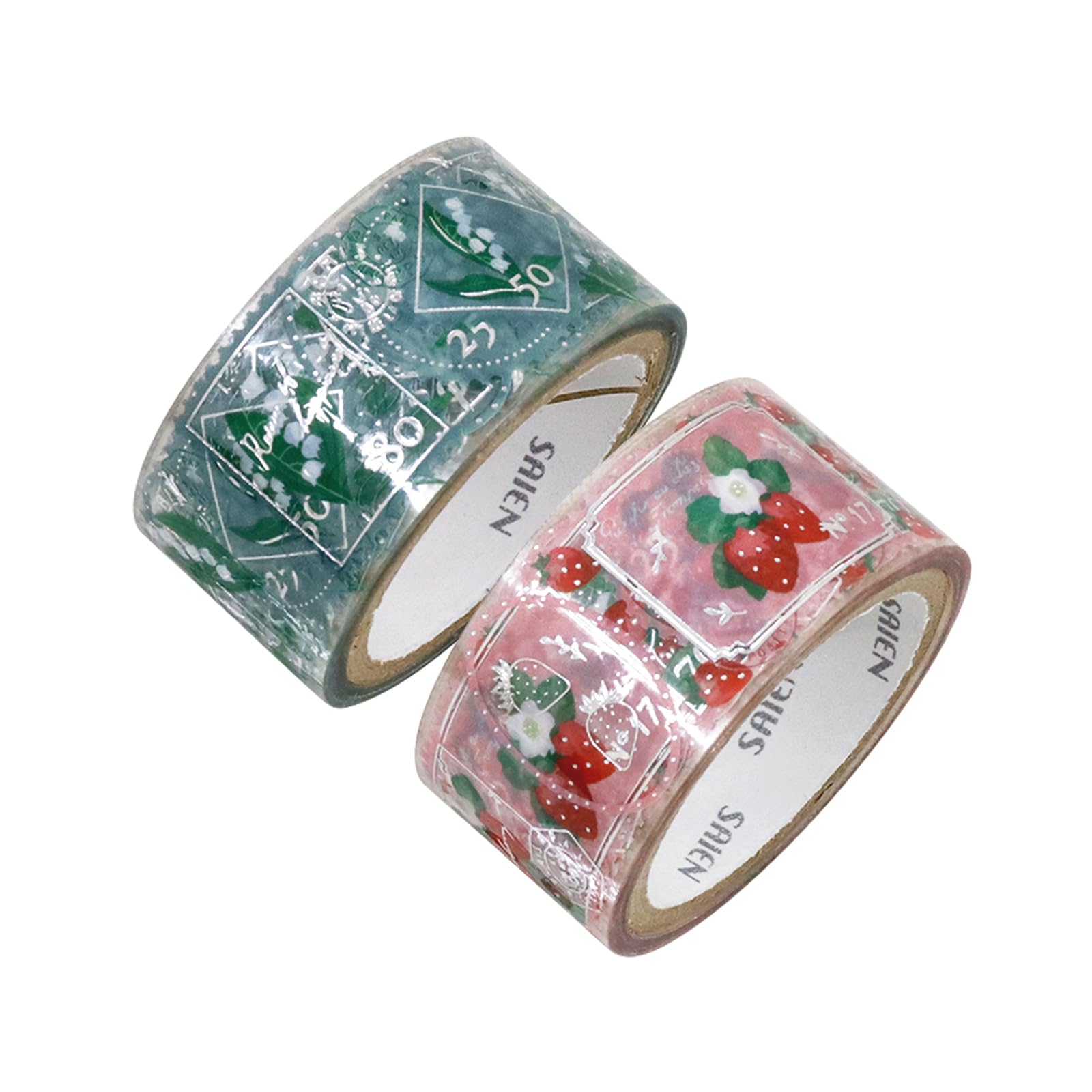 Kamiiso Sansho Masking Tape SAIEN Clear Tape Series Silver Foil Stamp Story 2 Patterns of the Made in Japan 20mm Width x 3m 2 Volume Set (Lily
Kamiiso Sansho Masking Tape SAIEN Clear Tape Series Silver Foil Stamp Story 2 Patterns of the Made in Japan 20mm Width x 3m 2 Volume Set (Lily
