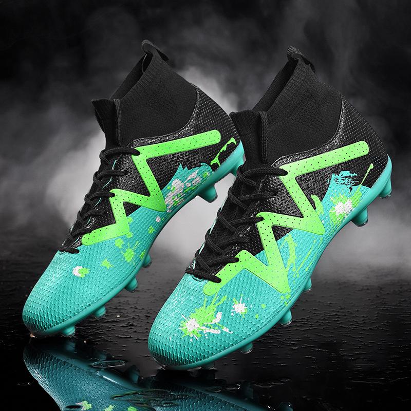 Football shoes men s long nails artificial turf flat bottom broken nails high top socks mouth outdoor sports football shoes men 35
Football shoes men s long nails artificial turf flat bottom broken nails high top socks mouth outdoor sports football shoes men 35