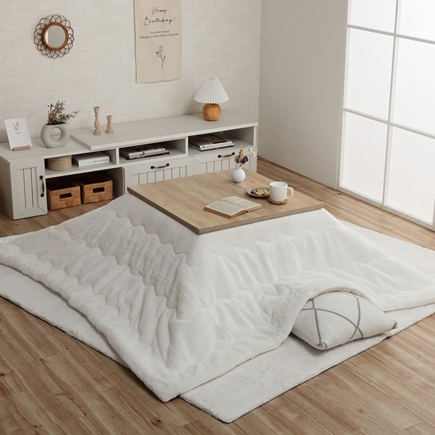 IKEHIKO Котацу Футон, Квадратный, Lapierce, Белоснежный, Прибл.. 205 x 205 см, Однотонный, Мягкий, Пушистый, Женственный дизайн #6843229
IKEHIKO Котацу Футон, Квадратный, Lapierce, Белоснежный, Прибл.. 205 x 205 см, Однотонный, Мягкий, Пушистый, Женственный дизайн #6843229