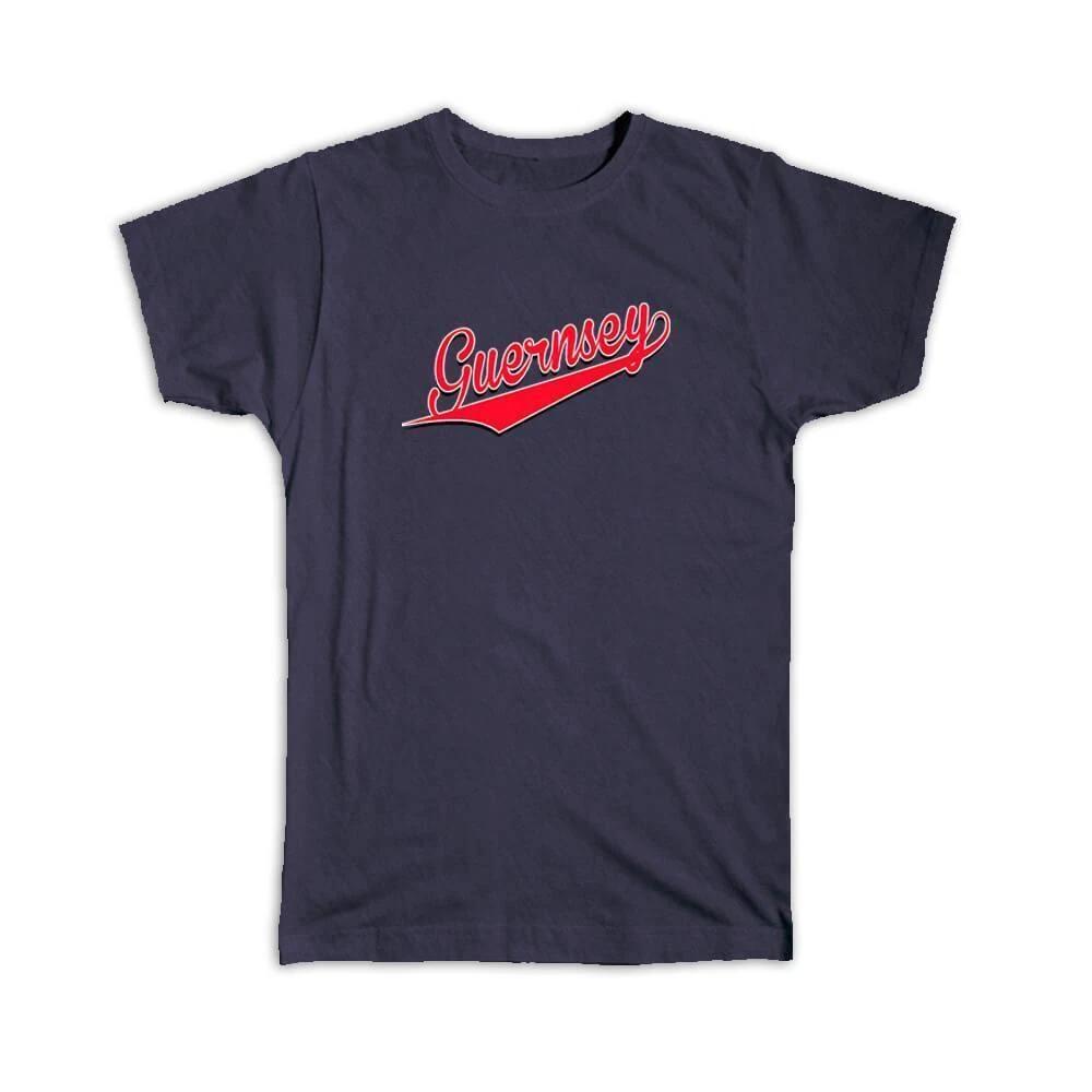 Gift T-Shirt : Guernsey Flag Varsity Script Baseball Beisbol Country Pride S
Gift T-Shirt : Guernsey Flag Varsity Script Baseball Beisbol Country Pride S