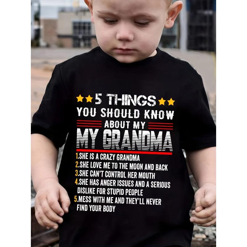 European sizes Boy s Cotton T-shirt, 5 THINGSYOU SHOULD KNOW GRANDMA...print, Comfortable and Casual Round Neck, Short Sleeved 98cm чёрный
European sizes Boy s Cotton T-shirt, 5 THINGSYOU SHOULD KNOW GRANDMA...print, Comfortable and Casual Round Neck, Short Sleeved 98cm чёрный