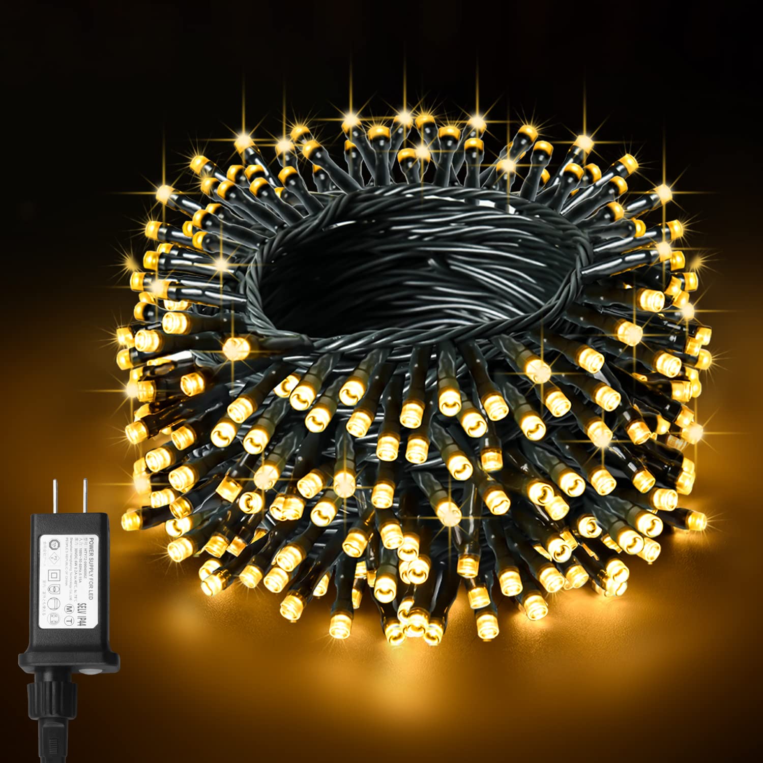 cshare LED Illumination 200 String 8 Lighting Memory Timer Multiple Wire For Fairy Garden For Outdoor Christmas Balcony Light, Straight, 20M, Bulbs, теплим білим кольором
cshare LED Illumination 200 String 8 Lighting Memory Timer Multiple Wire For Fairy Garden For Outdoor Christmas Balcony Light, Straight, 20M, Bulbs, теплим білим кольором