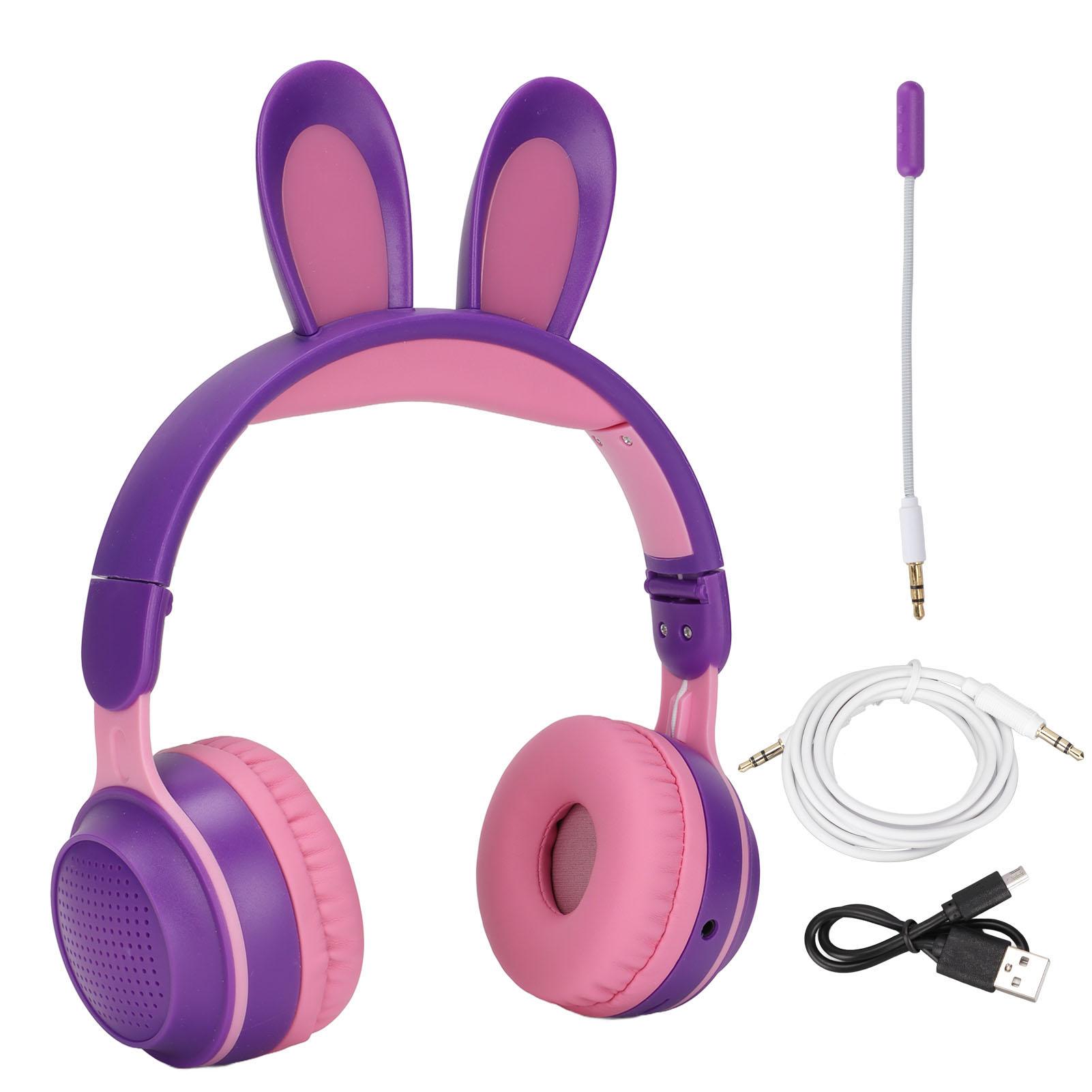 Наушники Rabbit Ear Bluetooth 5.0 складные детские беспроводные гарнитуры со светодиодной подсветкой для ПК фиолетовый
Наушники Rabbit Ear Bluetooth 5.0 складные детские беспроводные гарнитуры со светодиодной подсветкой для ПК фиолетовый