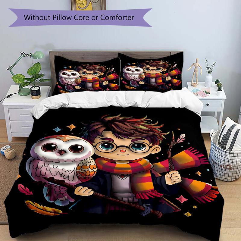 3pcs Harry Potter Printed Quilt Set - Includes 1 Quilt Cover and 2 Pillowcases, Machine Washable - Suitable for All Seasons.L057 135x200cm
3pcs Harry Potter Printed Quilt Set - Includes 1 Quilt Cover and 2 Pillowcases, Machine Washable - Suitable for All Seasons.L057 135x200cm