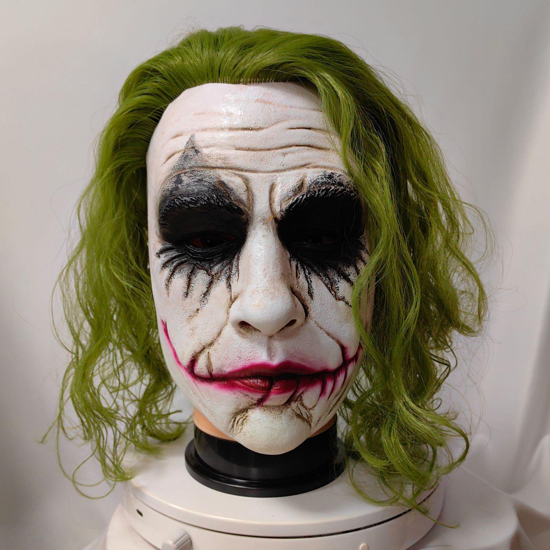 American Movie Clown Latex Mask Heath Ledger Dark Knight Batman DC Jack the Clown Hairpiece
American Movie Clown Latex Mask Heath Ledger Dark Knight Batman DC Jack the Clown Hairpiece