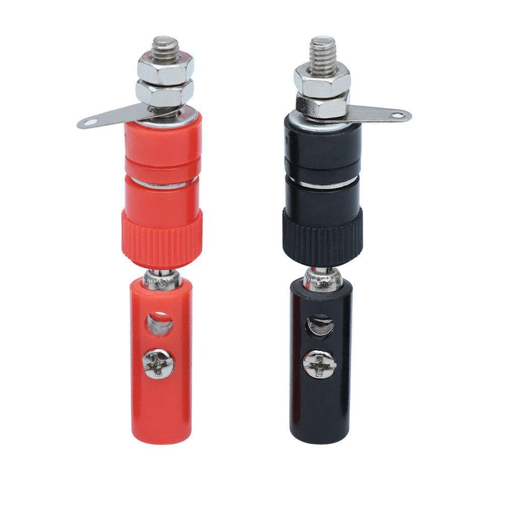 10 Pairs Insulated Banana Screw Connectors with Socket for Speaker Wire Connection Compatible with Standard 4mm Banana Jack China Mainland
10 Pairs Insulated Banana Screw Connectors with Socket for Speaker Wire Connection Compatible with Standard 4mm Banana Jack China Mainland