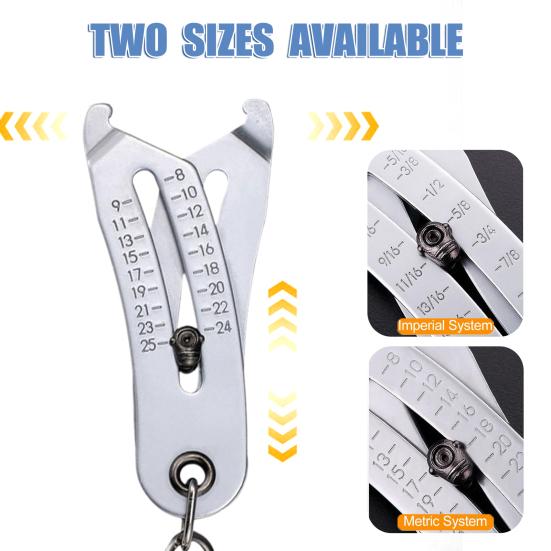 Yousheng 1/2 Pcs Portable Precise Thread Size Checker Keychain Nut And Bolt Thread Checker Bolt Ruler Thread Size Checker Quick Accurate Measurement 1pc
Yousheng 1/2 Pcs Portable Precise Thread Size Checker Keychain Nut And Bolt Thread Checker Bolt Ruler Thread Size Checker Quick Accurate Measurement 1pc