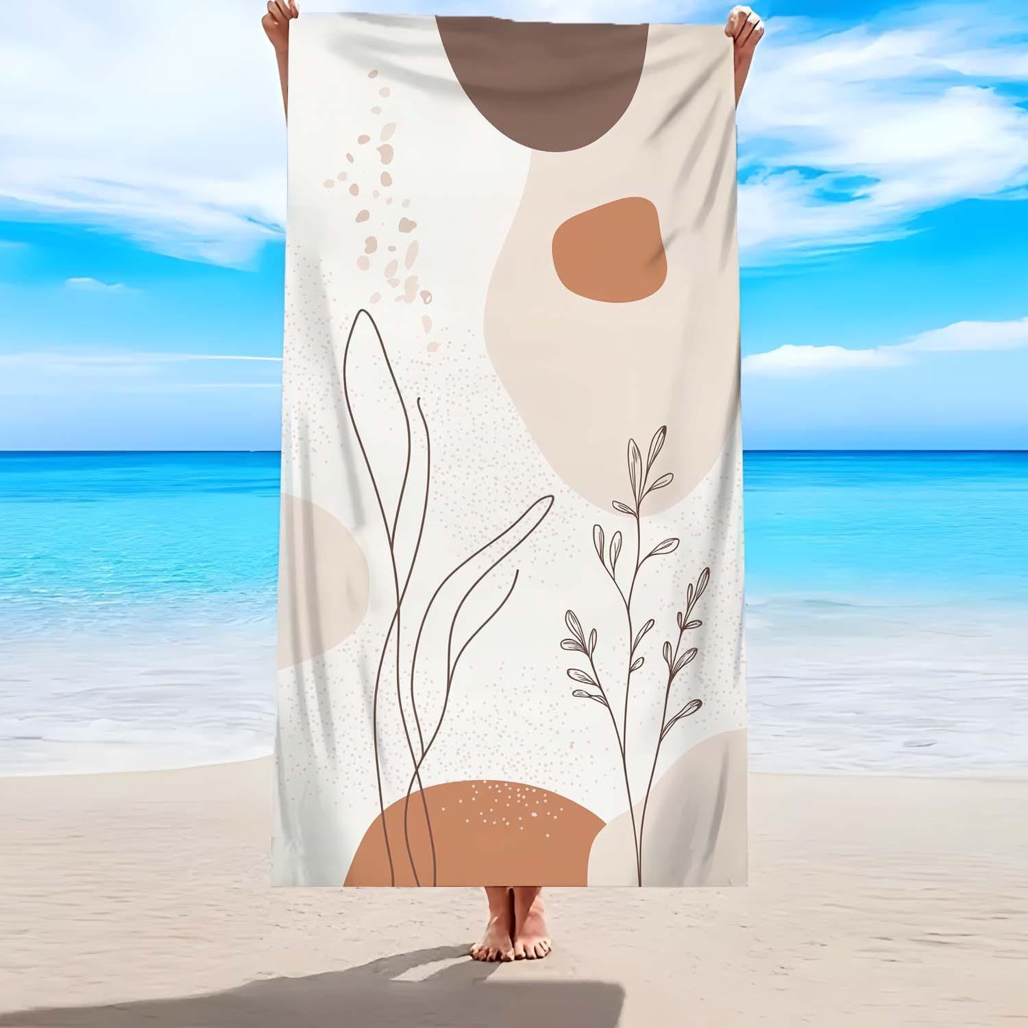 Abstract-Patterned Large Quick-Drying Beach Towel, Polyester Sand Sun Protection for Summer Beach W40*H60(CM)
Abstract-Patterned Large Quick-Drying Beach Towel, Polyester Sand Sun Protection for Summer Beach W40*H60(CM)