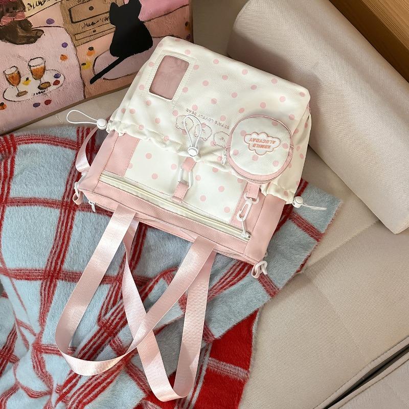 School bag women s new college style Japanese fresh cartoon polka dot backpack junior high school students lightweight travel backpack
School bag women s new college style Japanese fresh cartoon polka dot backpack junior high school students lightweight travel backpack