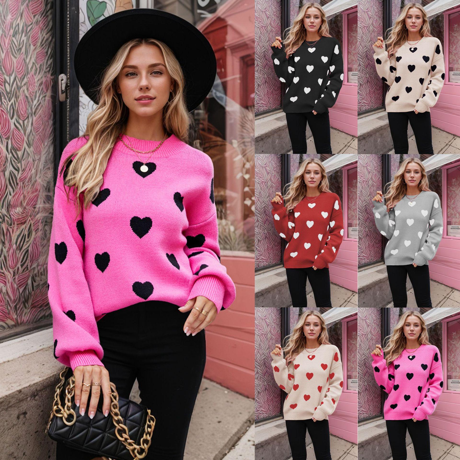 День святого Валентина Love Pullover Женский вязаный свитер Plus Size Loose Sweater S чёрный
День святого Валентина Love Pullover Женский вязаный свитер Plus Size Loose Sweater S чёрный