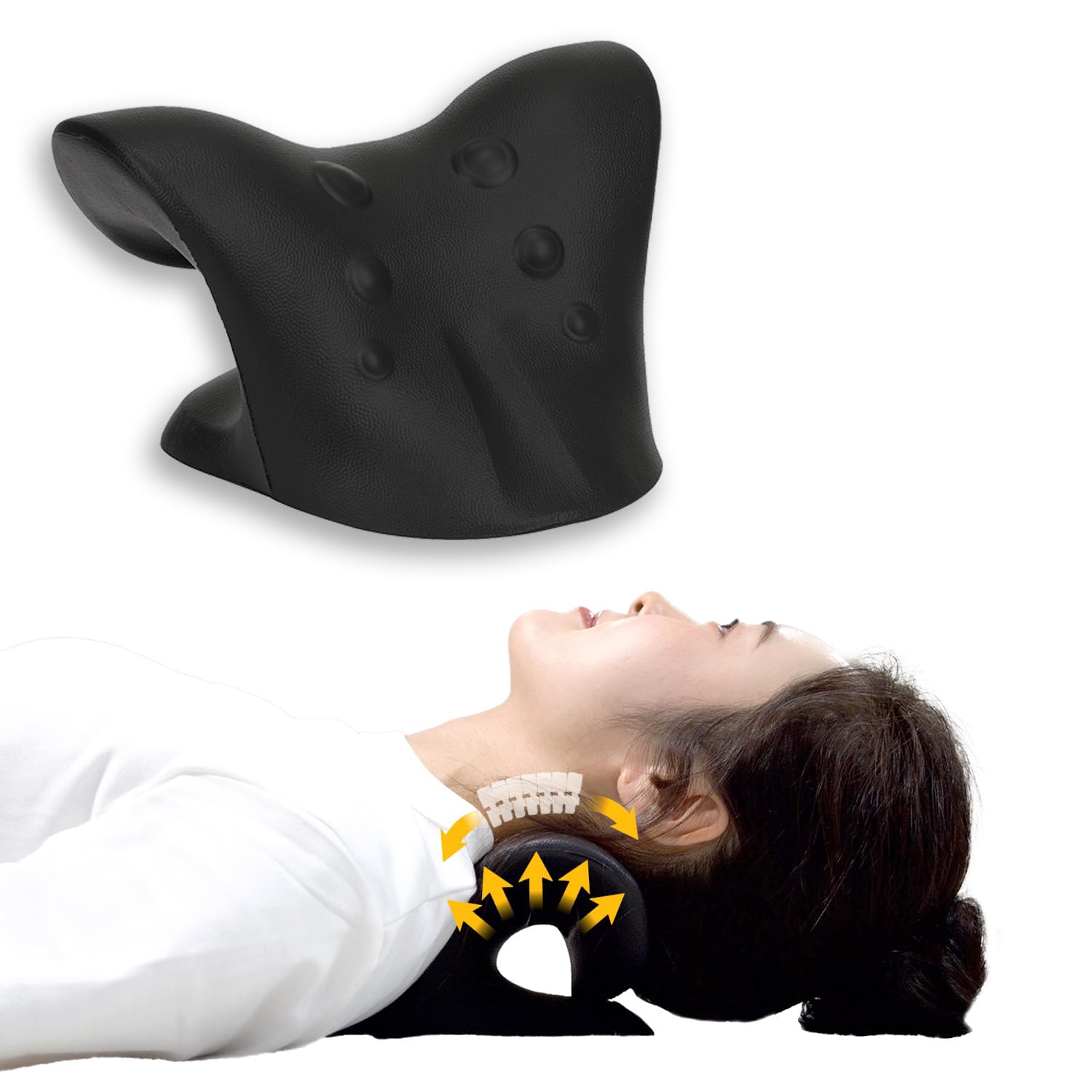 OSHAMY V-Shaped Neck Pillow for 5-Minute Neck Stretching, Stretching Neck, Shoulders, and Scapulae, Health Aid (Black)
OSHAMY V-Shaped Neck Pillow for 5-Minute Neck Stretching, Stretching Neck, Shoulders, and Scapulae, Health Aid (Black)