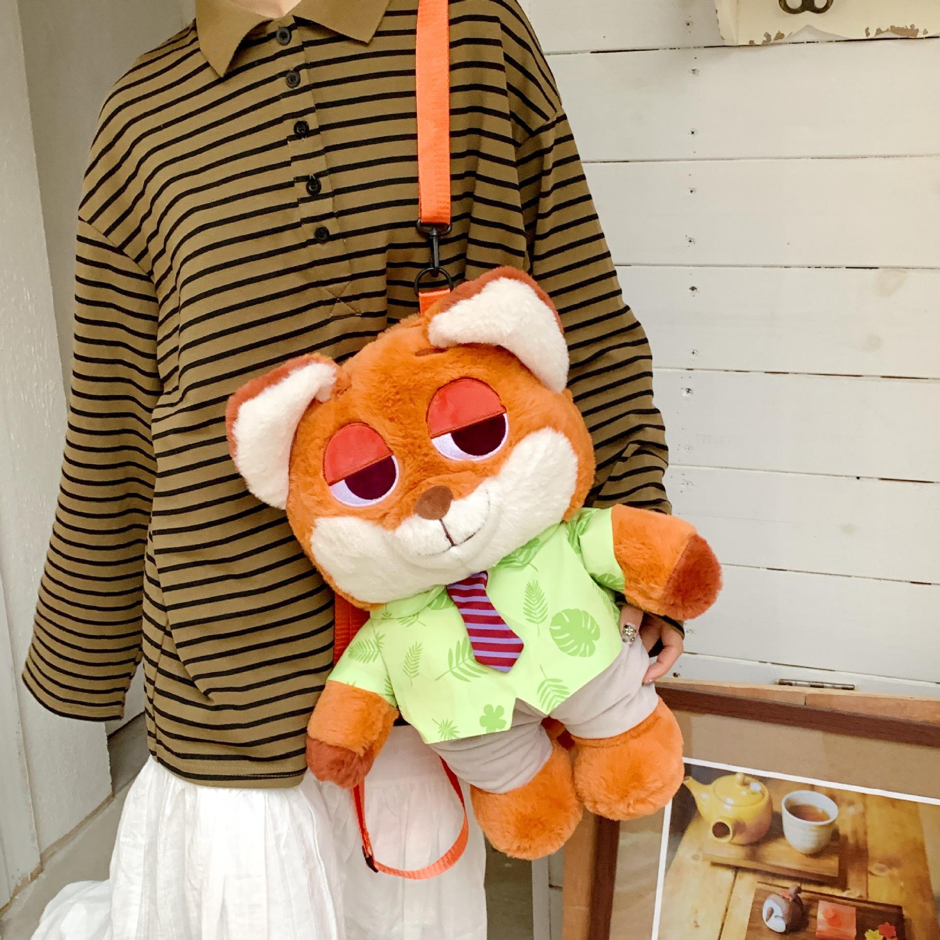 High-value cartoon bunny doll backpack super cute little fox plush doll bag claw machine doll
High-value cartoon bunny doll backpack super cute little fox plush doll bag claw machine doll