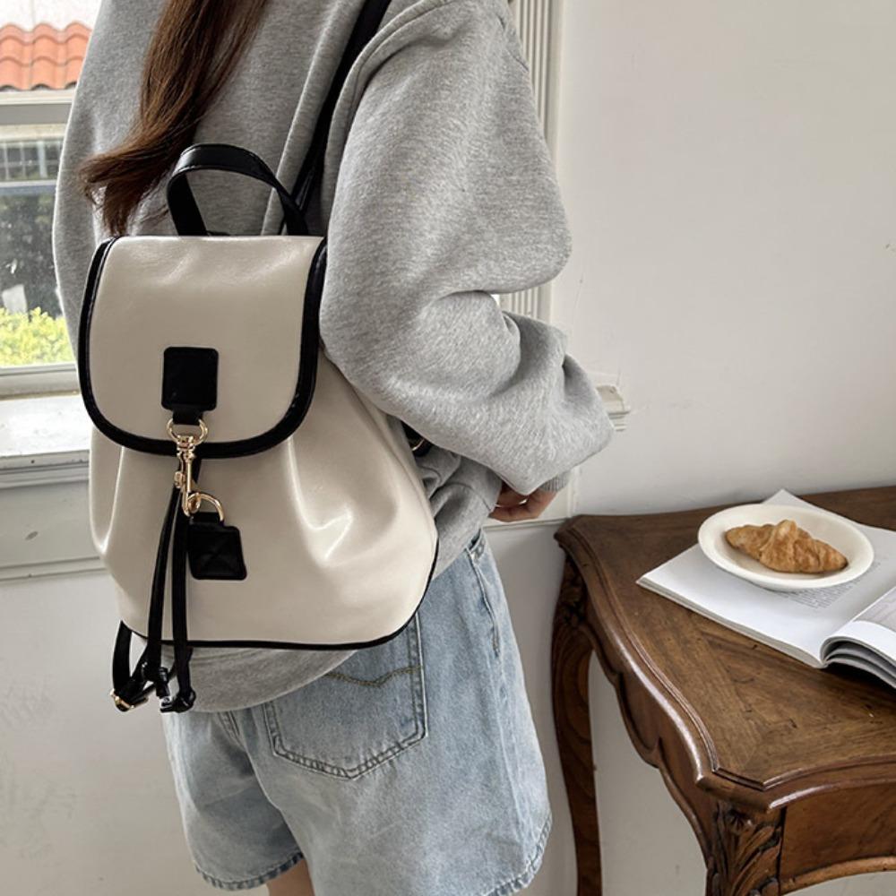 Simple Drawstring Backpack Leisure Shoulder Bag Casual Commuting Bag Travel чорний/білий
Simple Drawstring Backpack Leisure Shoulder Bag Casual Commuting Bag Travel чорний/білий