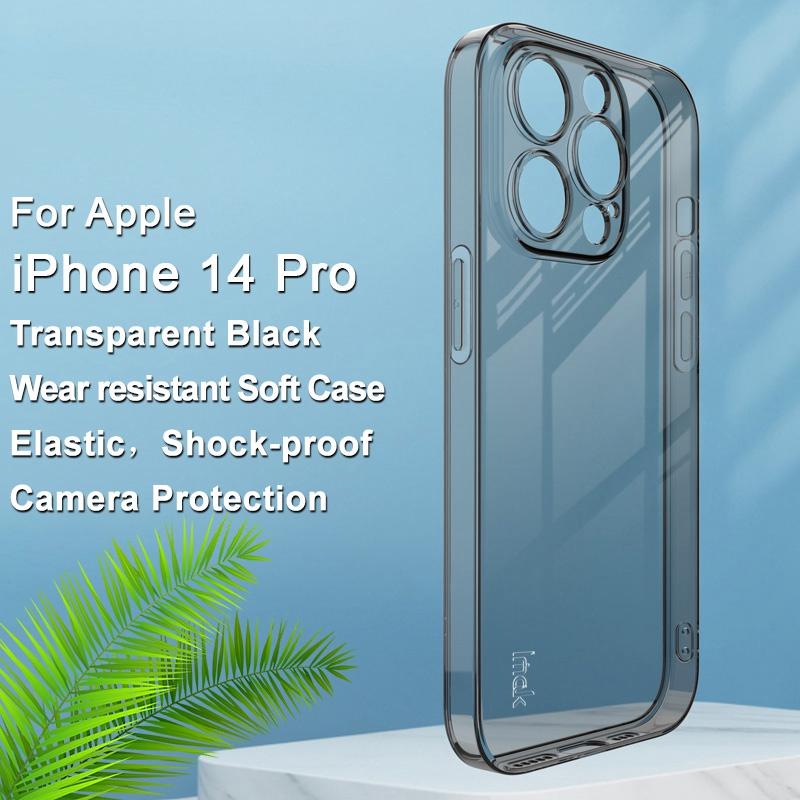 IMAK UX-5 Series for iPhone 14 Pro Flexible TPU Phone Shell Super Transparent Anti-dust Phone Case Transparent Black
IMAK UX-5 Series for iPhone 14 Pro Flexible TPU Phone Shell Super Transparent Anti-dust Phone Case Transparent Black