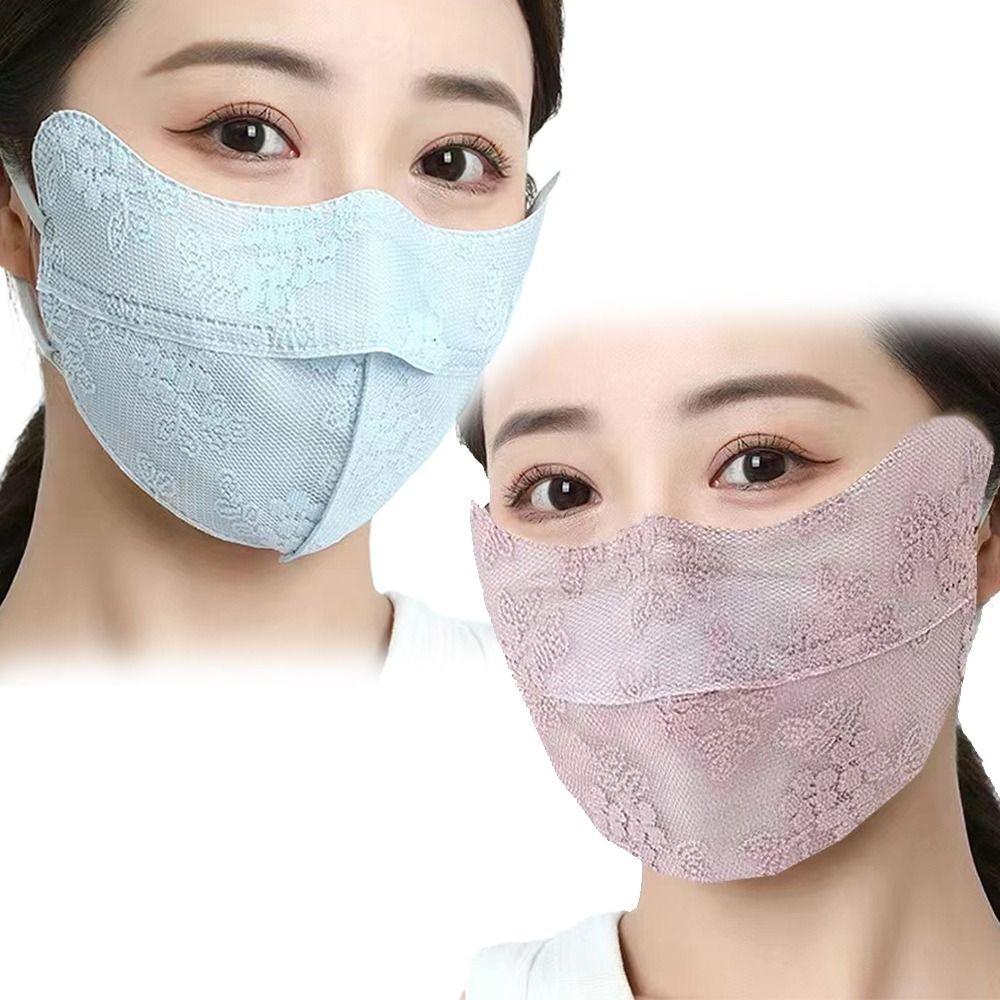 Hanging Ear Sunscreen Lace Face Cover Breathable Mesh Face Cover New Sunscreen Mask Women Girl синій
Hanging Ear Sunscreen Lace Face Cover Breathable Mesh Face Cover New Sunscreen Mask Women Girl синій