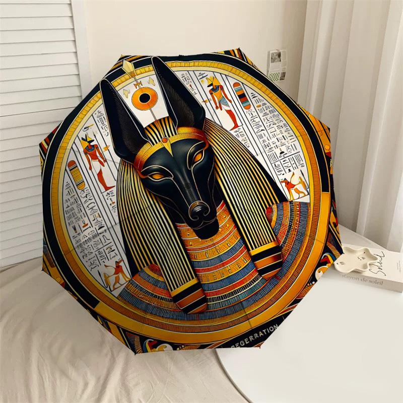 1PC Anubis Egyptian Umbrella-8-Rib Reinforced Portable Folding Travel Suitable for All Seasons Outdoor Daily Use-H0335
1PC Anubis Egyptian Umbrella-8-Rib Reinforced Portable Folding Travel Suitable for All Seasons Outdoor Daily Use-H0335