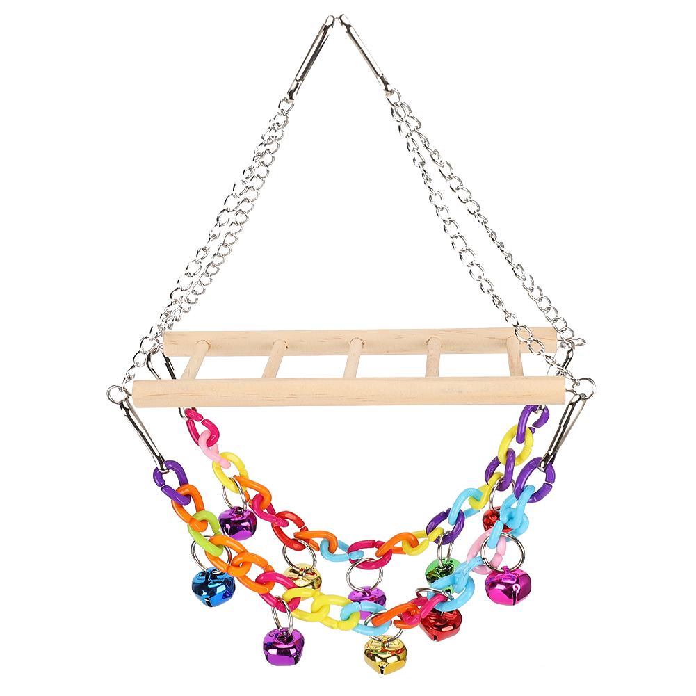 Pet Small Birds Parrot Acrylic Chain Ladder Hanging Bridge Swing Bite Climbing Toy with Bells
Pet Small Birds Parrot Acrylic Chain Ladder Hanging Bridge Swing Bite Climbing Toy with Bells