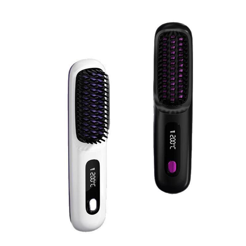 Cepillo alisador inalámbrico portátil, peine eléctrico 2 en 1 para peinar y dar volumen al cabello
Cepillo alisador inalámbrico portátil, peine eléctrico 2 en 1 para peinar y dar volumen al cabello