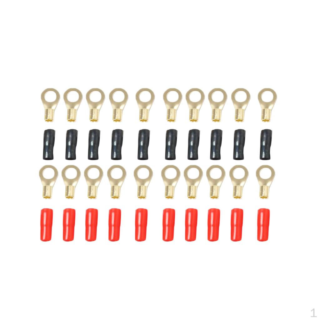 10 Pairs 8 AWG Wire Connectors Assortment Crimp Ring Terminals
10 Pairs 8 AWG Wire Connectors Assortment Crimp Ring Terminals