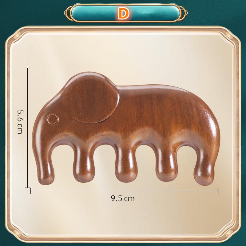 Animal Shape Sandalwood Hair Comb Scalp Relax Acupoint Massager Portable Wooden Handle Five Teeth Comb Anti-Static Styling Tool
Animal Shape Sandalwood Hair Comb Scalp Relax Acupoint Massager Portable Wooden Handle Five Teeth Comb Anti-Static Styling Tool
