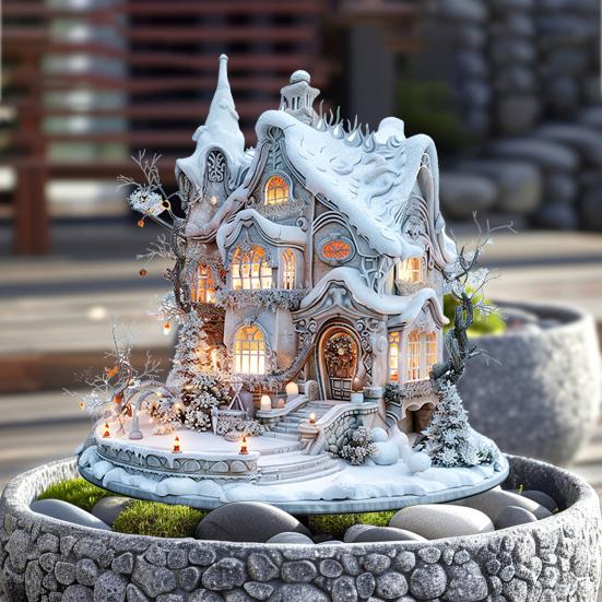 Yousheng Snowy House Stake 2D Flat Acrylic Planter Insert Decoration Праздничный цветочный горшок Украшение Садовый колышек для балкона, газона, двора белый
Yousheng Snowy House Stake 2D Flat Acrylic Planter Insert Decoration Праздничный цветочный горшок Украшение Садовый колышек для балкона, газона, двора белый