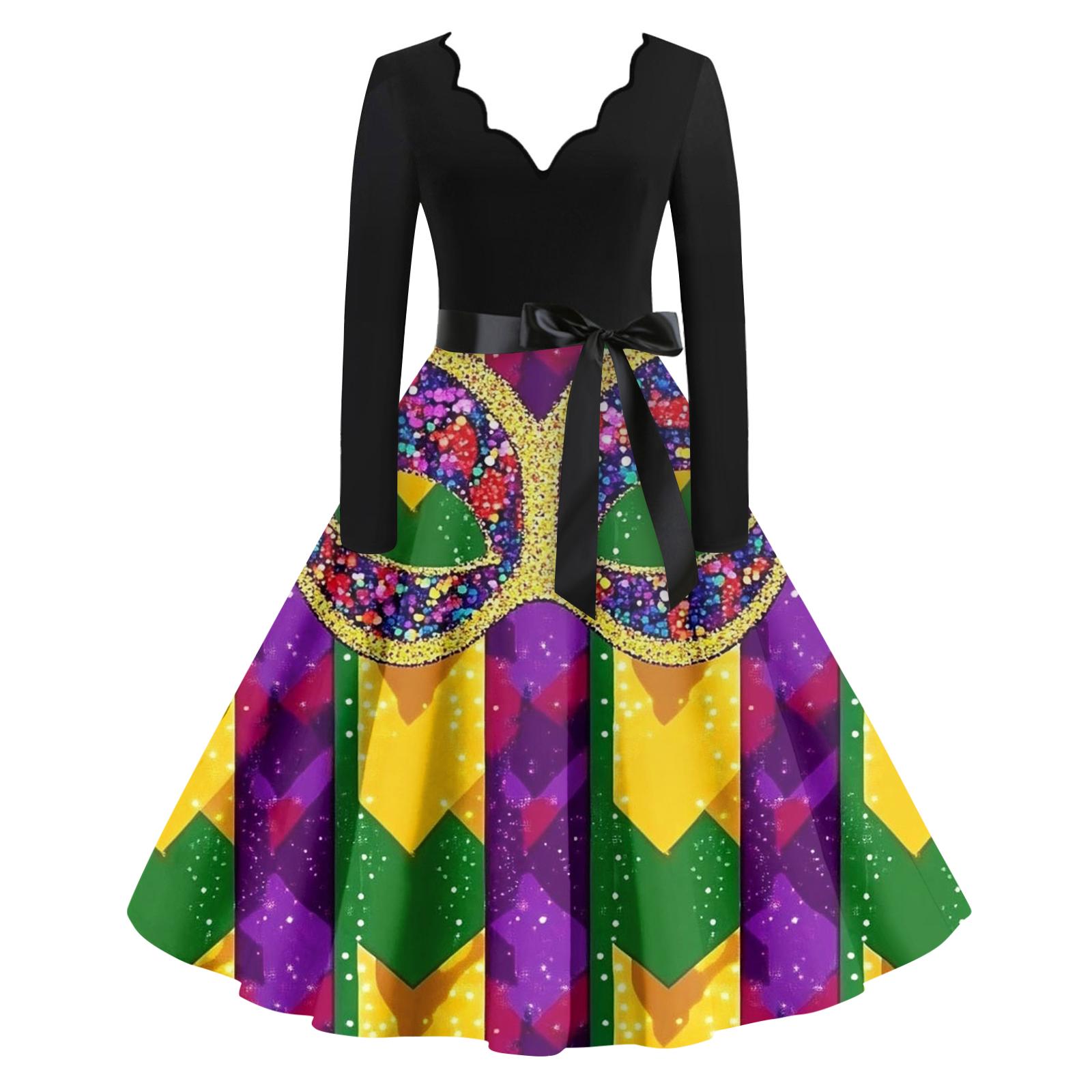 Женское повседневное модное платье с V-образным вырезом и длинным рукавом с принтом в винтажном стиле XL
Женское повседневное модное платье с V-образным вырезом и длинным рукавом с принтом в винтажном стиле XL