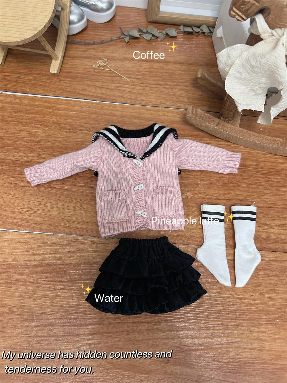 BJD doll clothes suitable for 1/4 1/6 size Knitted sailor suit college style clothes set doll accessories (3 points) 1-4size розовый
BJD doll clothes suitable for 1/4 1/6 size Knitted sailor suit college style clothes set doll accessories (3 points) 1-4size розовый