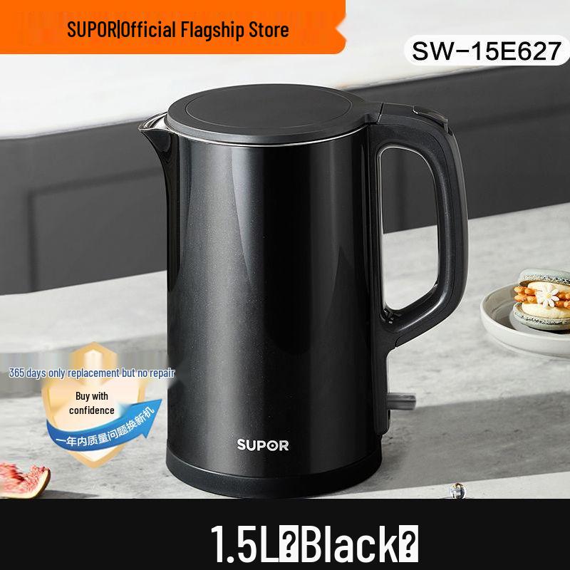 Supor Stainless Steel Electric Kettle with Auto Power Off, Large Capacity
Supor Stainless Steel Electric Kettle with Auto Power Off, Large Capacity