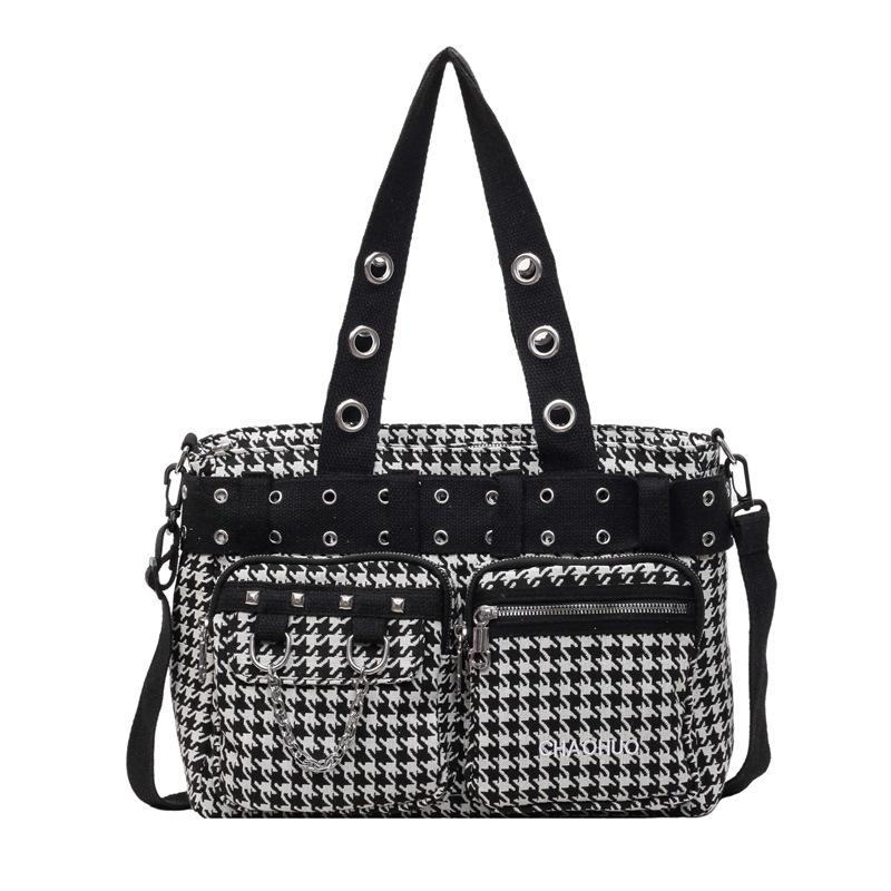 American Retro Plaid Large-Capacity Unisex Tote & Crossbody Bag One size чёрный
American Retro Plaid Large-Capacity Unisex Tote & Crossbody Bag One size чёрный