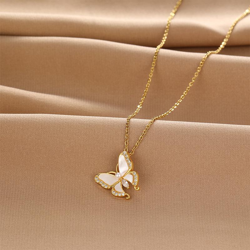 Butterfly Necklace Women S Light Luxury Premium Simple Versatile Fritillary Pendant Clavicle Chain Accessories
Butterfly Necklace Women S Light Luxury Premium Simple Versatile Fritillary Pendant Clavicle Chain Accessories