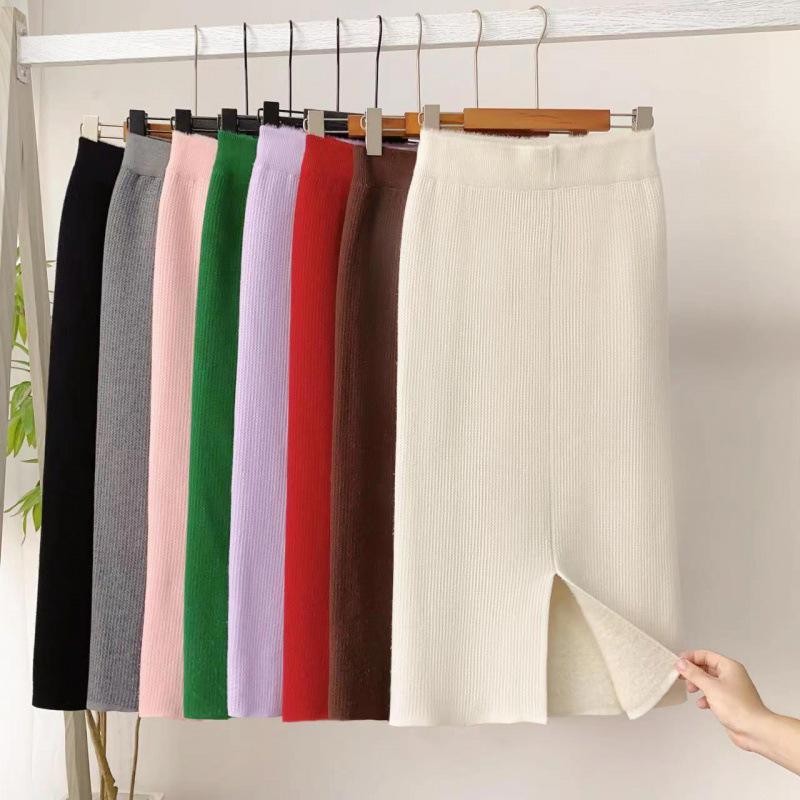 Women s Thickened Fleece Knitted Midi Skirt - 2022 Winter Slimming Bodycon with Slit M 100-115 jin
Women s Thickened Fleece Knitted Midi Skirt - 2022 Winter Slimming Bodycon with Slit M 100-115 jin